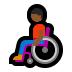 👨🏾‍🦽 man in manual wheelchair: medium-dark skin tone display on Windows